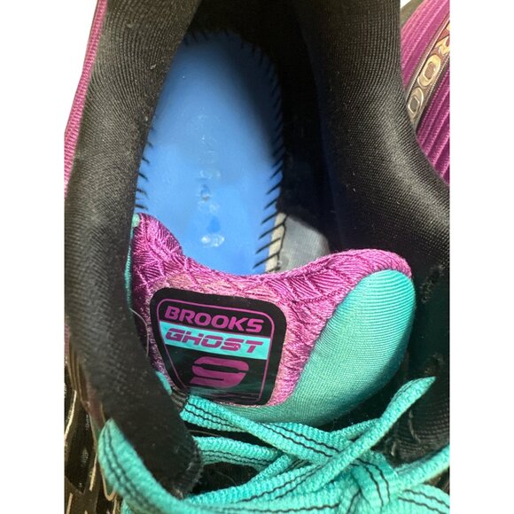 Brooks Ghost women’s black pink running shoes sneakers size 8 SKU 3824 - Picture 13 of 14
